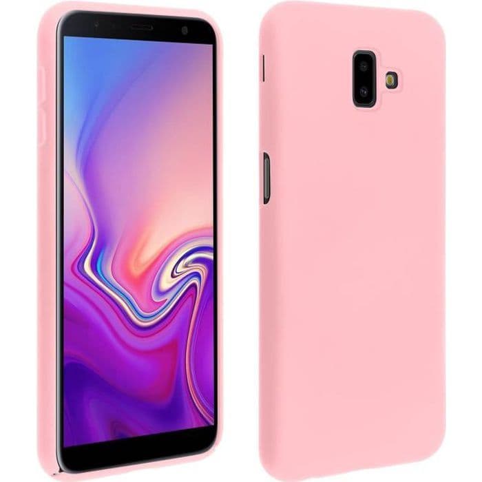 Samsung Galaxy J6 Plus Fodral Skyddande Soft Touch Anti-repor neonrosa