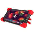 Miniatyrbild 3 av 4: Smartphonefodral - AVIZAR - Universal - Röd silikon - Stötsäker - Skrivbordsstöd