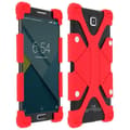 Miniatyrbild 2 av 4: Smartphonefodral - AVIZAR - Universal - Röd silikon - Stötsäker - Skrivbordsstöd
