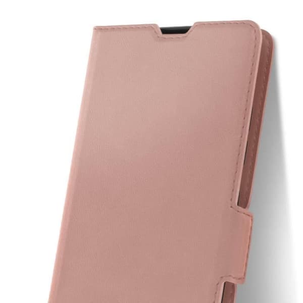 Fodral för Samsung S20 FE - AVIZAR - Kortficka - Videostöd - Rosa - Hård - Ekologisk läder