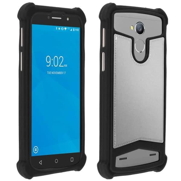 Smartphone Fodral - AVIZAR - Universell - 4,3 till 4,7 tum - Silikongel - Stötsäker - Läderlook