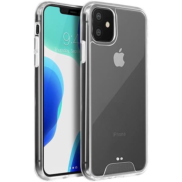 Coque - AVIZAR - iPhone 11 - Bi-matière - Skydd - Transparent