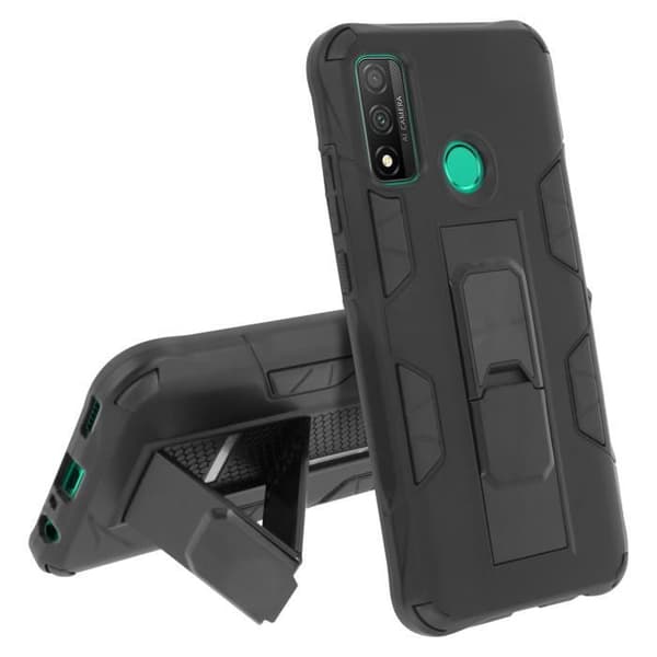 Coque - Huawei - P smart 2020 - Stötabsorberande - Inbyggd ställning - Svart