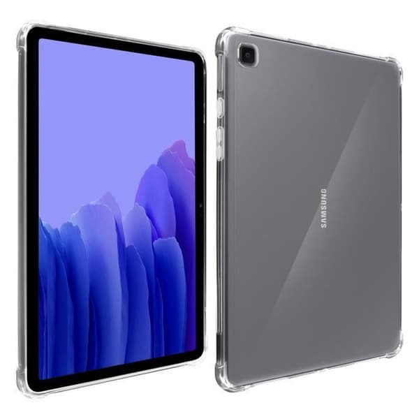 Galaxy Tab A7 10.4 2020 Flexibel Silikon Stötsäkert Fodral Akashi Bumpers Svart Vit