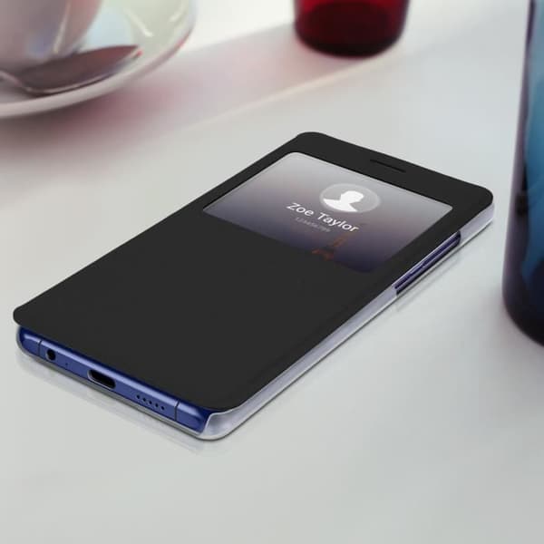 Hus - Huawei - P30 Pro - Styv Skal - Flipfodral med Fönster - Ställfunktion