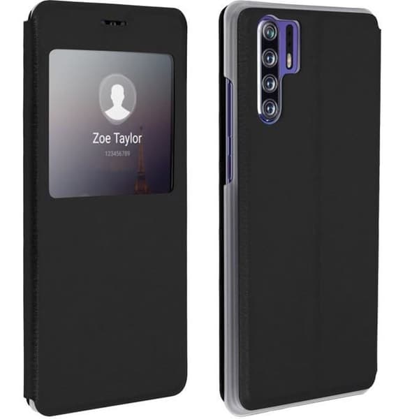 Hus - Huawei - P30 Pro - Styv Skal - Flipfodral med Fönster - Ställfunktion