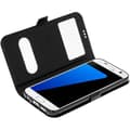 Miniatyrbild 1 av 4: Mobilfodral - Samsung - Galaxy S7 - Dubbelfönstret etui - Silikon - Svart