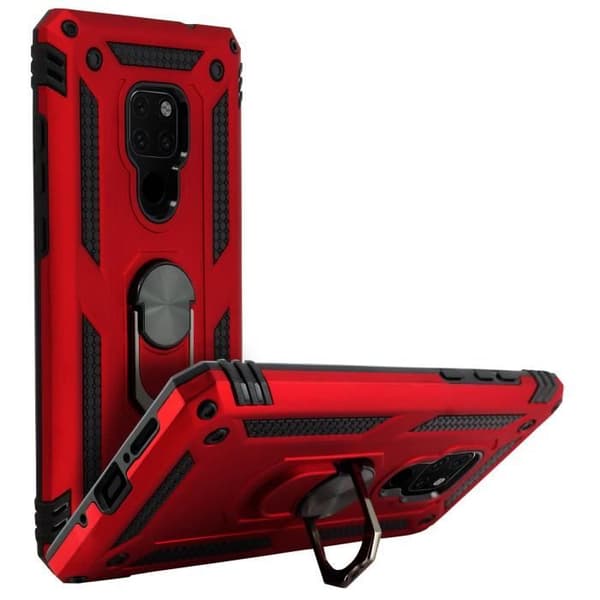 Coque - AVIZAR - Mate 20 - Bi-materialer - Hård og Blød - Video Støtte Rød