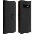 Miniatyrbild 1 av 4: Hölster för Samsung Galaxy S10 Plus - Äkta läder - Svart - Videostöd - Magnetisk - Vuxen