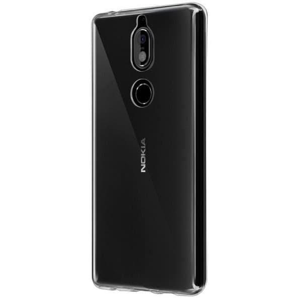 AVIZAR 360° skyddspaket för Nokia 7 - Transparent gelfodral + härdat glasfilm