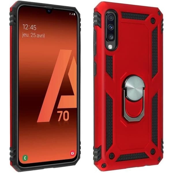 Coque - AVIZAR - Galaxy A70 - Hård och mjuk - Stöttålig - Videostöd