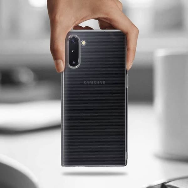 Skyddsfodral och film - Samsung - Galaxy Note 10 - Mjukt Silikon - Härdat Glas 9H - Transparent