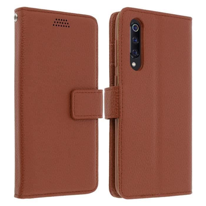 Xiaomi Mi 9 SE Wallet Folio Fodral Soft Touch Video Support Brun
