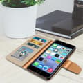 Miniatyrbild 3 av 4: iPhone 6 / 6S / 7 / 8 / SE 2020 Plånboksfodral Stativ Funktion Gyllene Gul