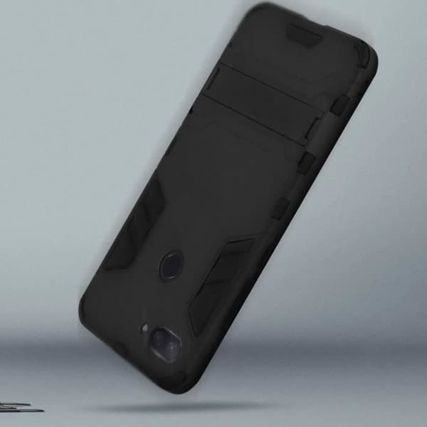 Skal - Xiaomi - Mi 8 Lite - Stötabsorberande - Silikon - Polykarbonat - Svart