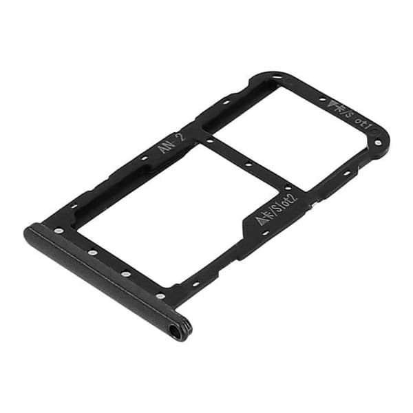 SIM-låda Huawei P20 Lite stöder nanoSIM-kort + microSD - svart Svart