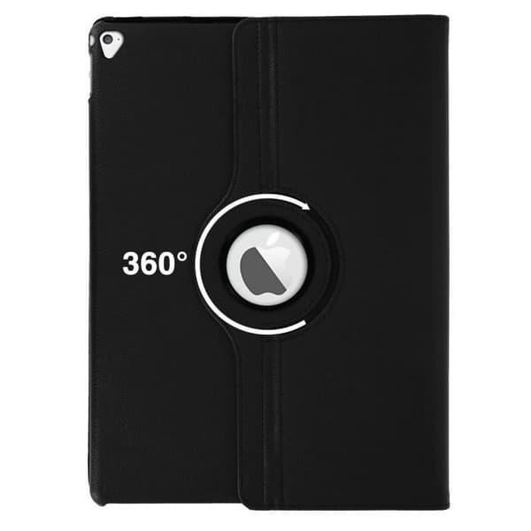 Housse iPad Pro 12.9 - AVIZAR - Etui Multipositions - Eco-läder - Stöd 360° - Svart