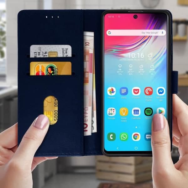 Fodral för Samsung Galaxy A71 - AVIZAR - Hel fodral - Silikon gel - Magnetisk - Videostöd