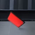 Miniatyrbild 4 av 4: iPad-fodral 2019 10.2 - AVIZAR - Tunn Röd Design - Ekologisk Läder - Videoställ - Inbyggt Tangentbord