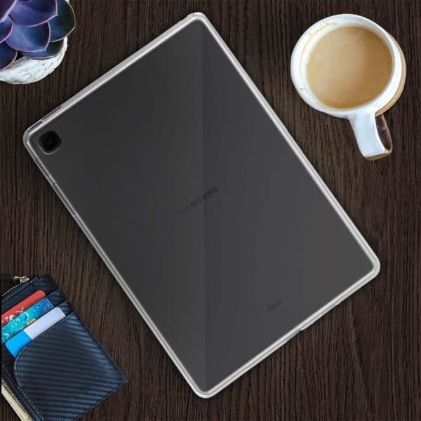 Coque - AVIZAR - Galaxy Tab S6 Lite - Silikon Gel Fleksibel - Ultra Tynn - Transparent Hvit