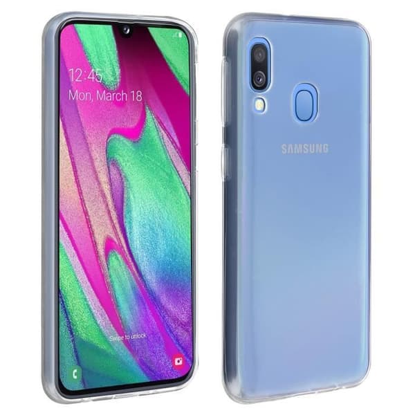 Coque - AVIZAR - Galaxy A40 - Silikon Gel - Ultra-Tunn - Ripskydd