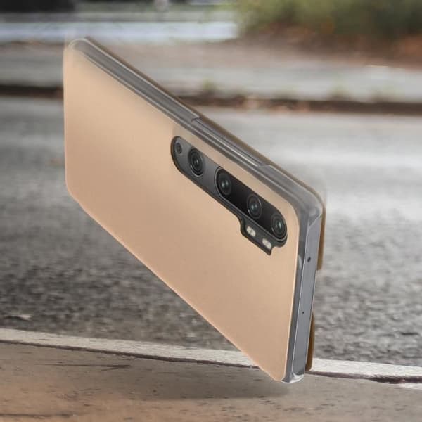 Xiaomi Mi Note 10 Lite / Mi Note 10 Fodral Flip Wallet Korthållare Gult guld