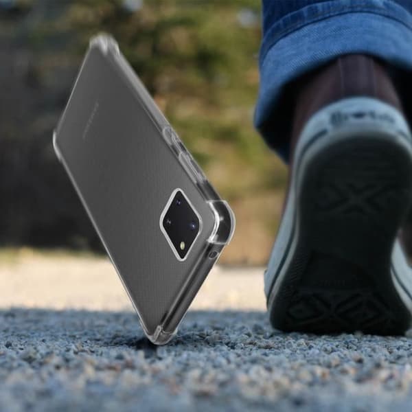 Coque - Akashi - Galaxy Note 10 Lite - Silikon Antichocks - Förstärkta hörn - Transparent vit