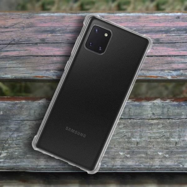 Coque - Akashi - Galaxy Note 10 Lite - Silikon Antichocks - Förstärkta hörn - Transparent vit