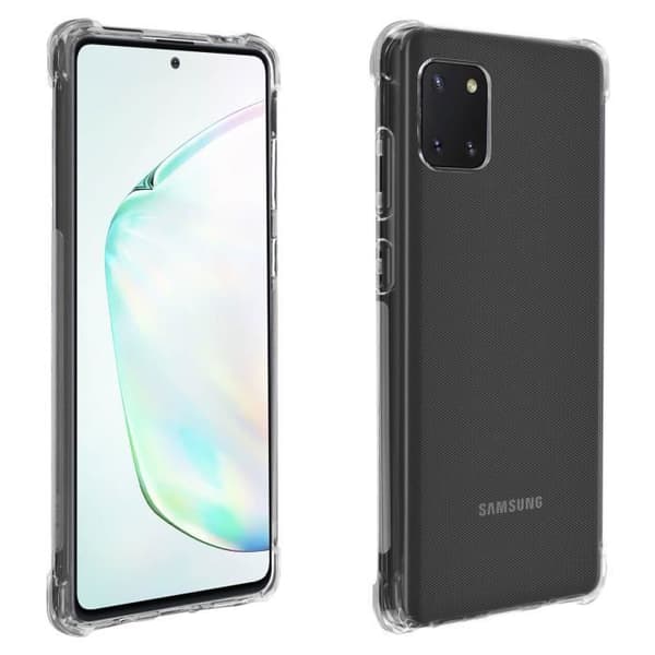 Coque - Akashi - Galaxy Note 10 Lite - Silikon Antichocks - Förstärkta hörn - Transparent vit