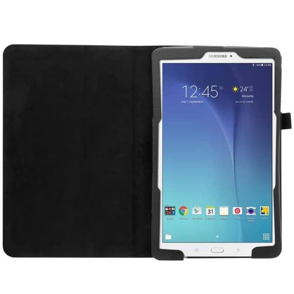 Svart skyddsfodral till Samsung Galaxy Tab E 9.6 - Videostödsfunktion