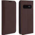 Miniatyrbild 1 av 4: Fodral till Samsung Galaxy S10 Plus Cover Folio Läderstöd Video brun
