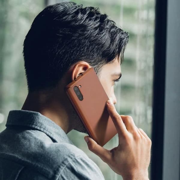 Etui - AVIZAR - Galaxy Note 10 - Kromad randig - Genomskinlig - Styv Lätt