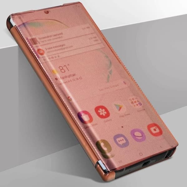 Etui - AVIZAR - Galaxy Note 10 - Kromad randig - Genomskinlig - Styv Lätt