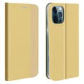 Miniatyrbild 1 av 4: iPhone 12 Pro Max fodral Korthållare Interiör Videostöd Mjukt gyllene Gul