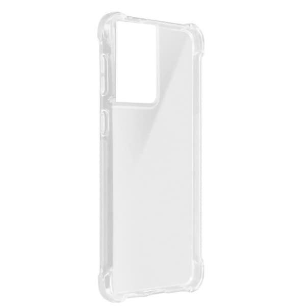 Skydd - Akashi - Galaxy S21 Ultra - Mjuk - Transparent Vit - Förstärkta stötsäkra hörn