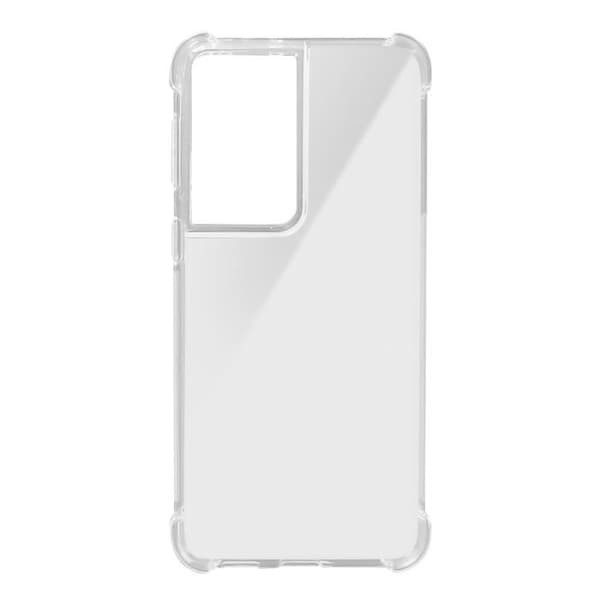 Skydd - Akashi - Galaxy S21 Ultra - Mjuk - Transparent Vit - Förstärkta stötsäkra hörn
