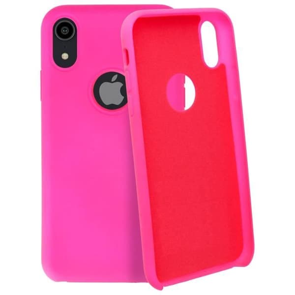 Skyddshölje - AVIZAR - iPhone XR - Halvstyvt silikon - Soft Touch-finish - Rosa
