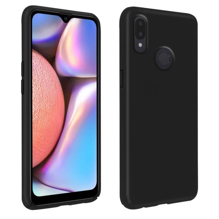 Samsung Galaxy A10S Halvstyvt silikonfodral Soft Touch finish svart Svart