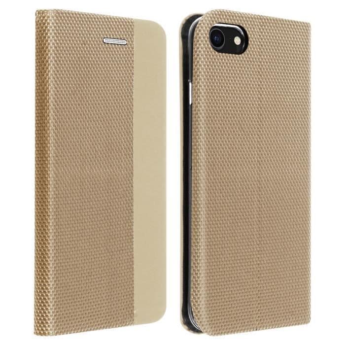 iPhone SE 2020 / 8 / 7 Fodral Korthållare Interiör Video Soft-touch Guld Gul