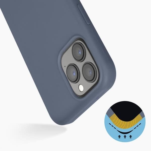 Skyddande skal - Apple - iPhone 13 Pro - Halvstyvt silikon - Soft-touch yta - Skiffergrå