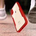 Miniatyrbild 4 av 4: iPhone XS Max-fodral - AVIZAR - Dubbel Plexiglas - Stötsäker - Matt Röd - Hela