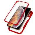 Miniatyrbild 1 av 4: iPhone XS Max-fodral - AVIZAR - Dubbel Plexiglas - Stötsäker - Matt Röd - Hela