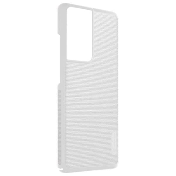 Coque - Nillkin - Samsung S21 Ultra - Videostöd - Matt Finish - Vit Polykarbonat