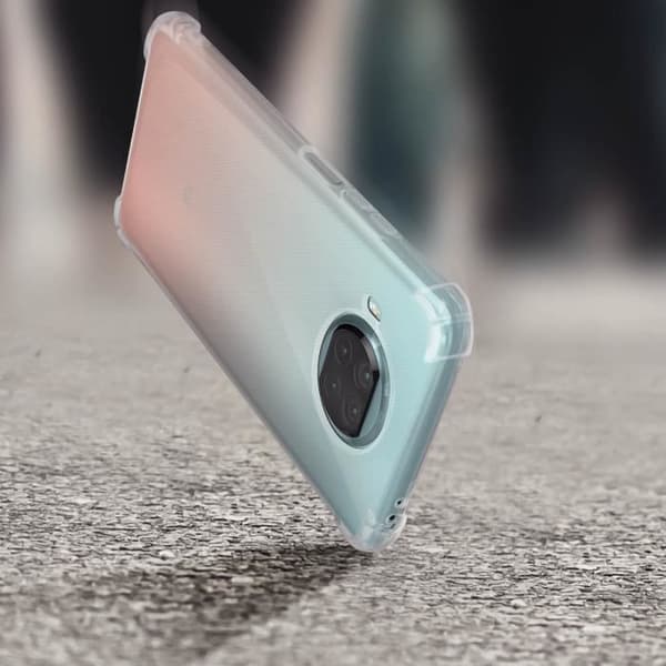 Telefonfodral - AVIZAR - Xiaomi Mi 10T Lite - Flexibelt - Stötabsorberande - Transparent Vit