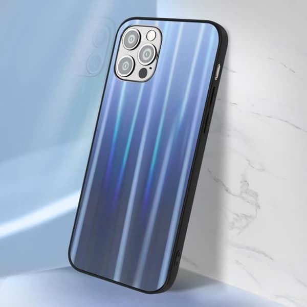 Coque iPhone 12 och 12 Pro - AVIZAR - Holografisk Glänsande - Bi-material - Silikon - Polykarbonat