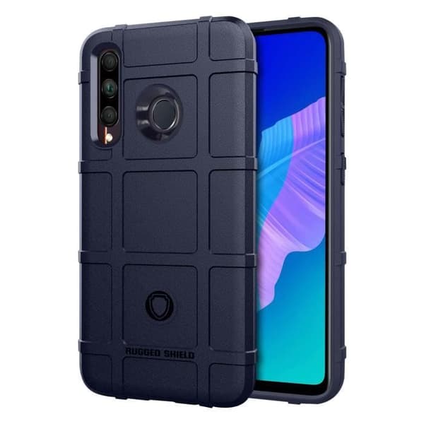 Telefoncase - AVIZAR - Huawei P40 Lite E - Relief Rutor - Förstärkt Skydd - Silikon