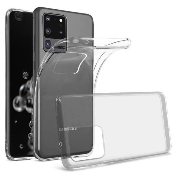 Coque - AVIZAR - Galaxy S20 Ultra - Mjuk Silikon - Ultra-Tunn - Transparent Vit