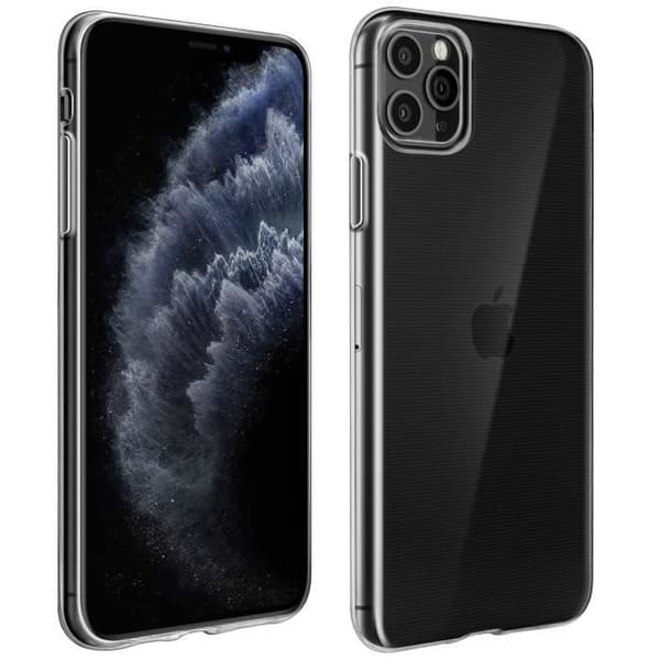 Coque - AVIZAR - iPhone 11 Pro Max - Mjuk silikon - Transparent - Ultrafin