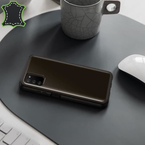 Coque - Samsung - Galaxy A03s - Silikonmjukt - Färgad Design Svart - Stötskydd Repor