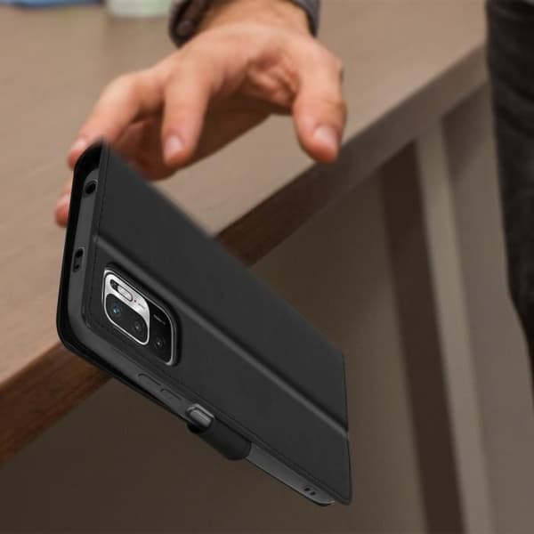 Etui - Xiaomi - Redmi Note 10 5G / Poco M3 Pro - Vintage - Svart - Hårdt Skaft